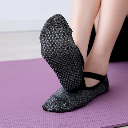 Non-Slip Cross Strap Yoga Socks